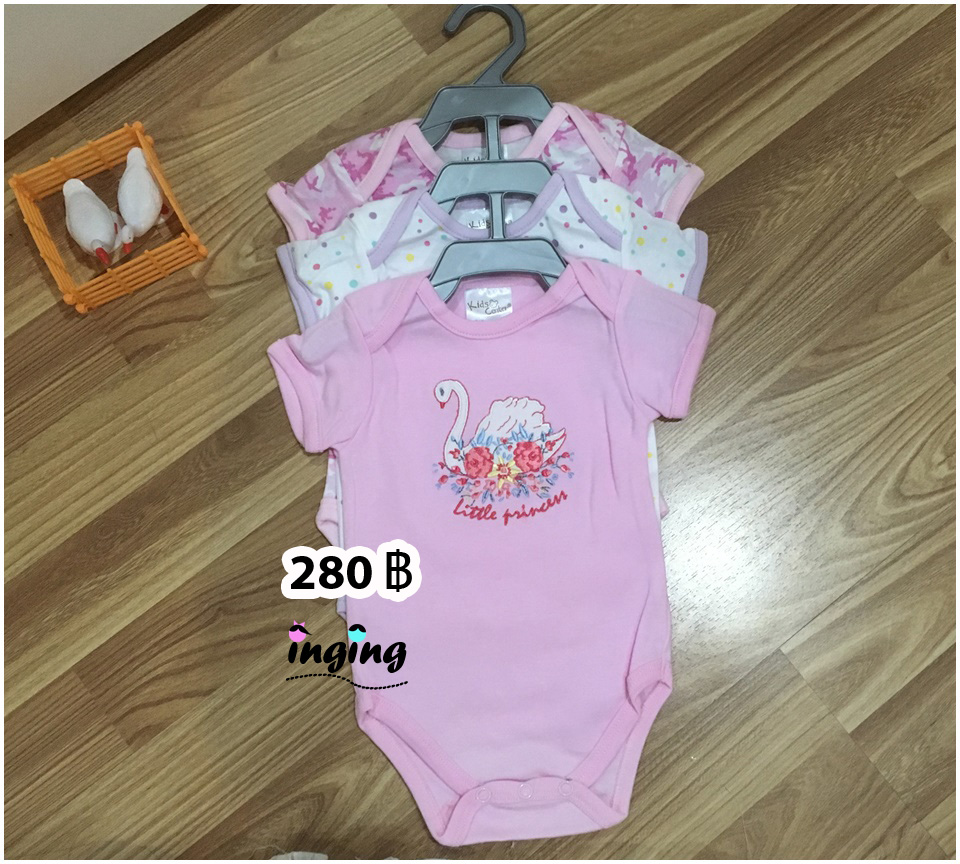 BS001_[Size-6-9-สีม่วงลายหงษ์]_ชุดเซ็ตบอดี้สูท-แพ๊ก3ตัว