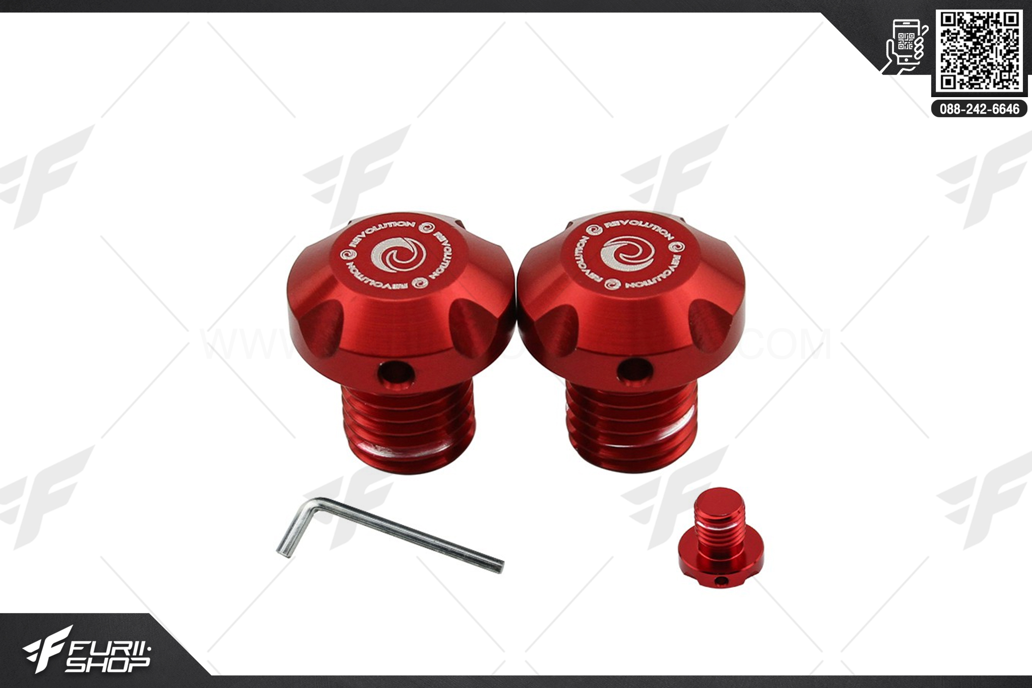 น็อตปิดรูกระจก Revolution For Honda Forza350 2020