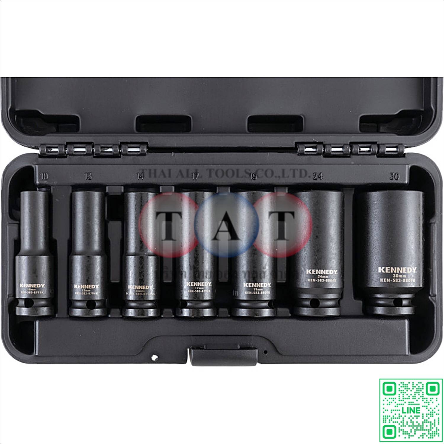 ชุดบล็อกกระแทกลึก 1/2 นิ้ว 7 ชิ้น KENNEDY | Deep Impact Socket Set คุณภาพสูง ทนแรงบิด