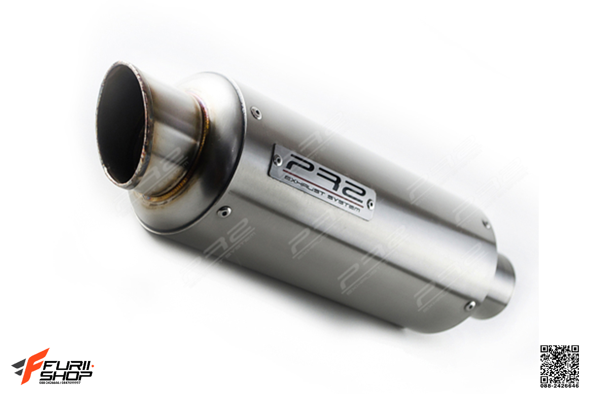 ท่อไอเสีย ท่อมอเตอร์ไซค์ ท่อแต่ง PR2 GP2 STAINLESS