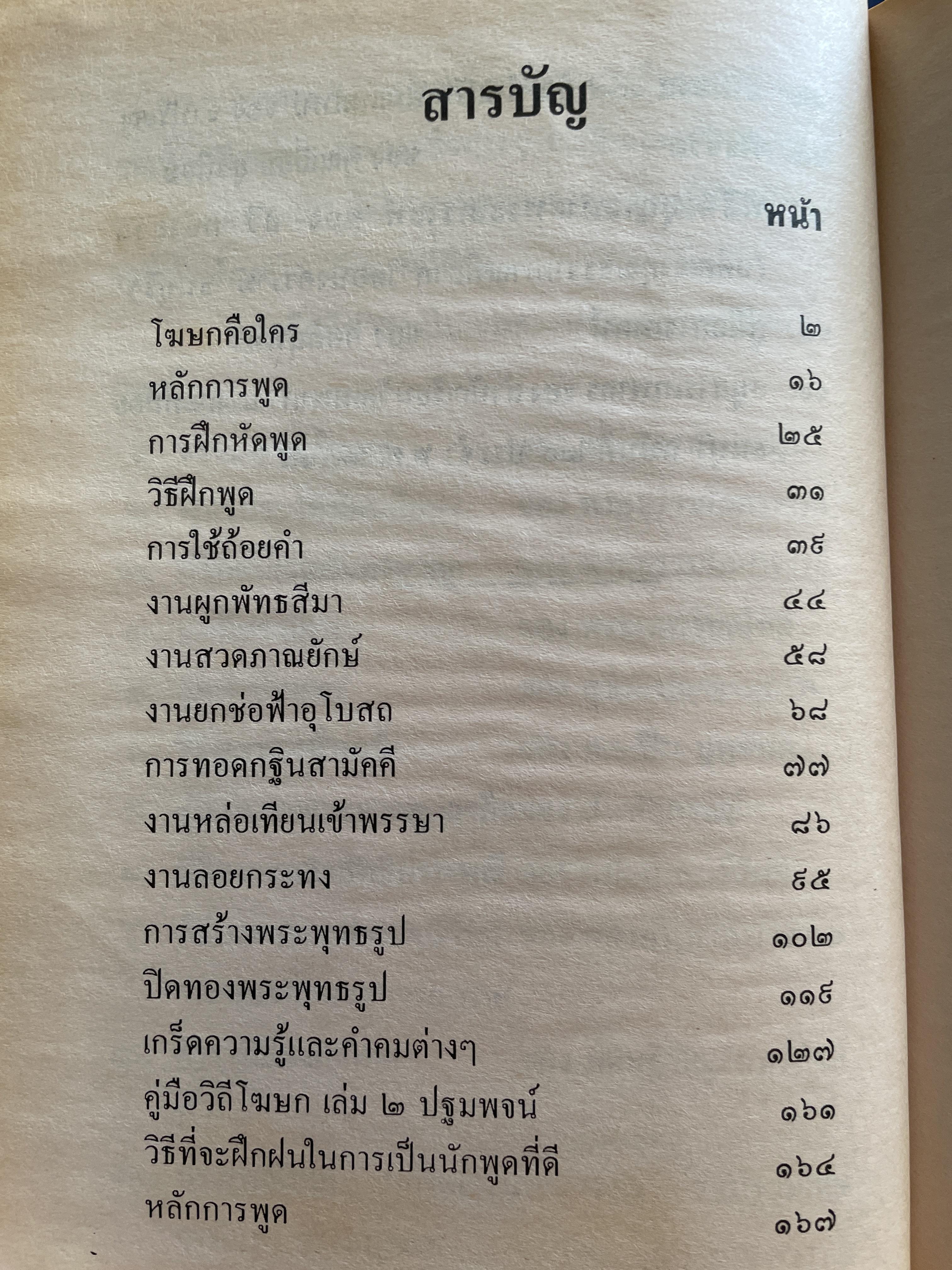 คู่มือวิถีโฆษก เล่ม 1-2 เป็นหนังสือคู่มือโฆษกในงานพิธีต่างๆ เหมาะสำหรับพระภิกษุสามเณรและพุทธศาสนิกชนทั่วไป พร้อมตัวอย่างโฆษก โดย กิตติสุนทร 2,500 กรัม