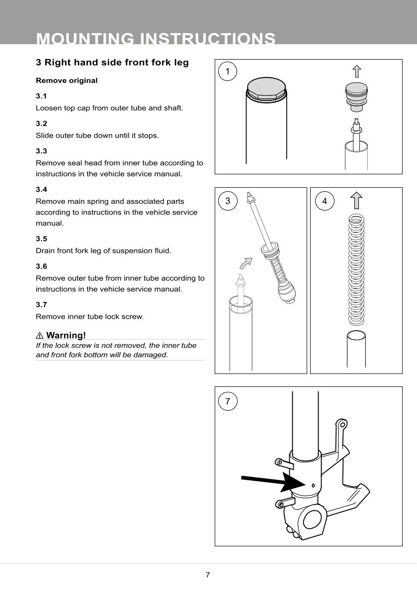 สปริงโช้คหน้า Ohlins FKS502 For Kawasaki Z900 Performance 2017-2023