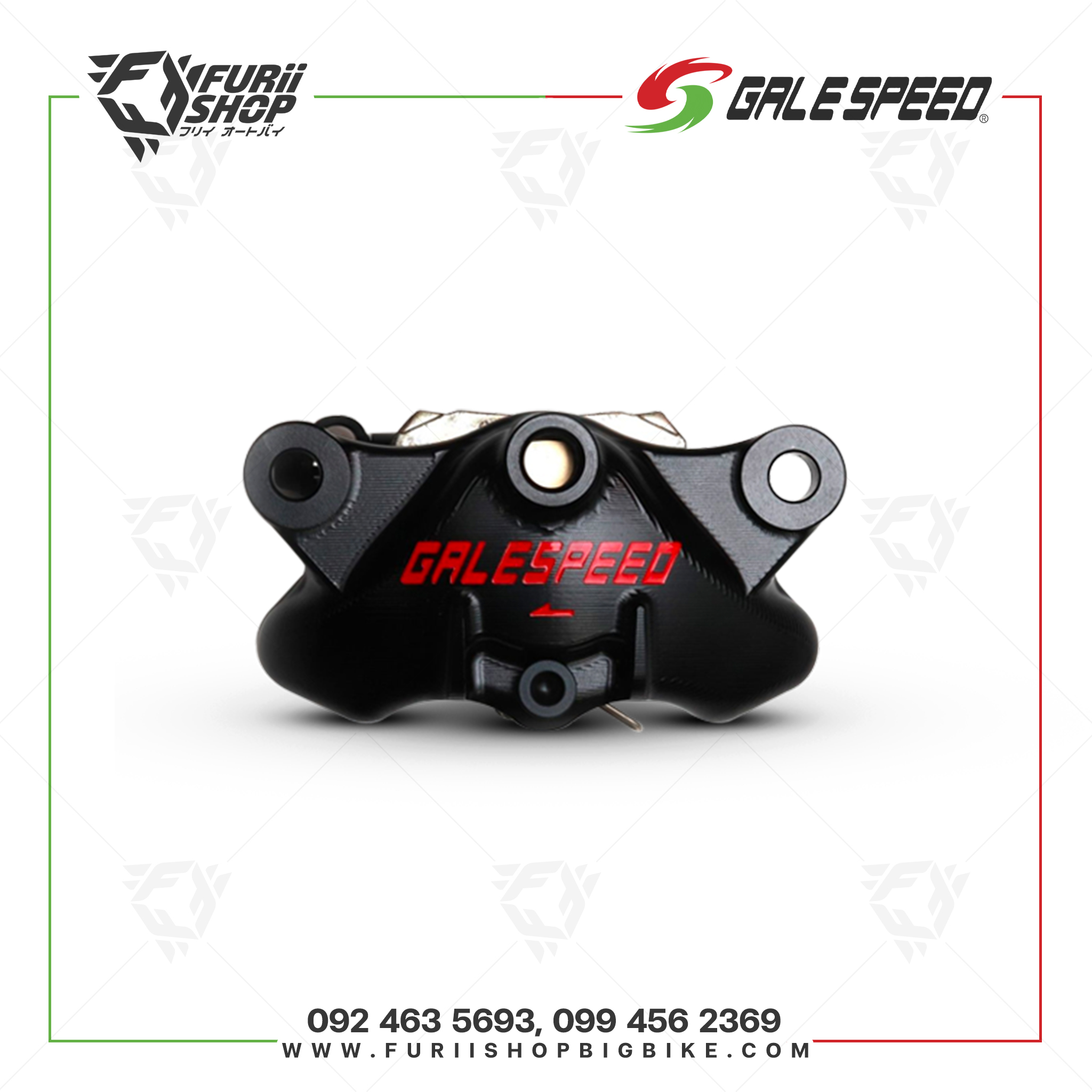 คาลิปเปอร์ Galespeed ELABORATE REAR CALIPER 34 SCM BOLT BLK AXIAL 84mm PITCH