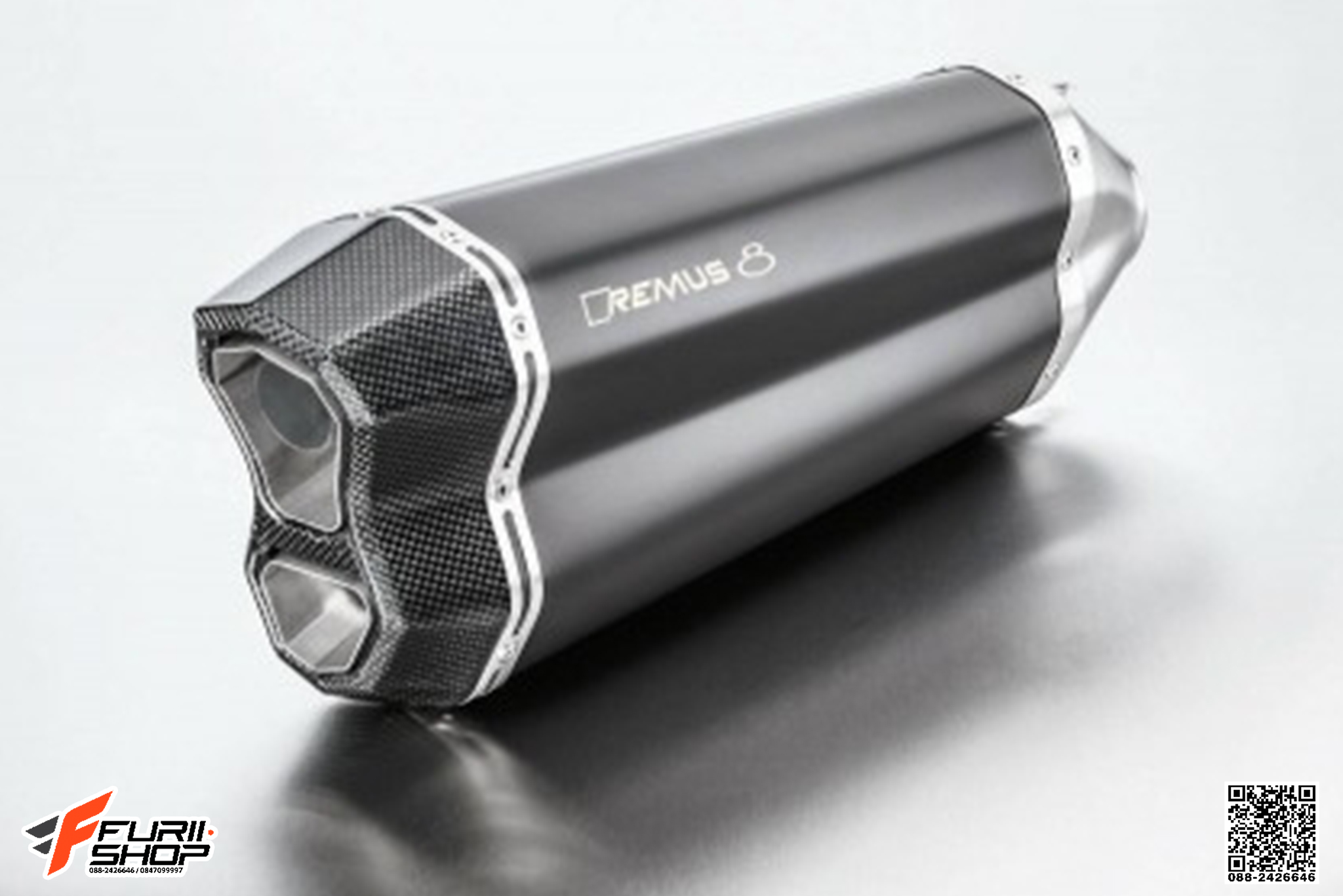 ท่อมอเตอร์ไซค์ REMUS SLIP-ON NEW SHAPE FOR TRIUMPH TIGER 800 ท่อแต่ง ท่อสูตร ท่อบิ๊กไบค์ ท่อBigbike ท่อไอเสีย