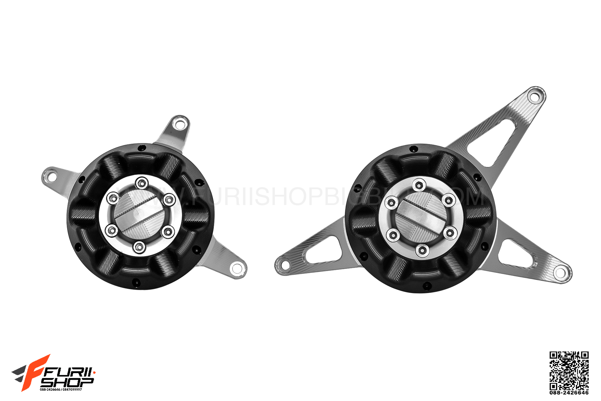 กันแคร้ง FAKIE สีเงิน FOR HONDA CB650F CBR650F