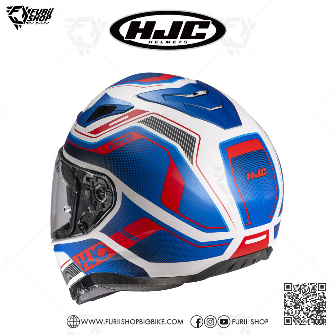 หมวกกันน็อคเต็มใบ(มีแว่นกันแดด) HJC I70 : LONEX MC21SF