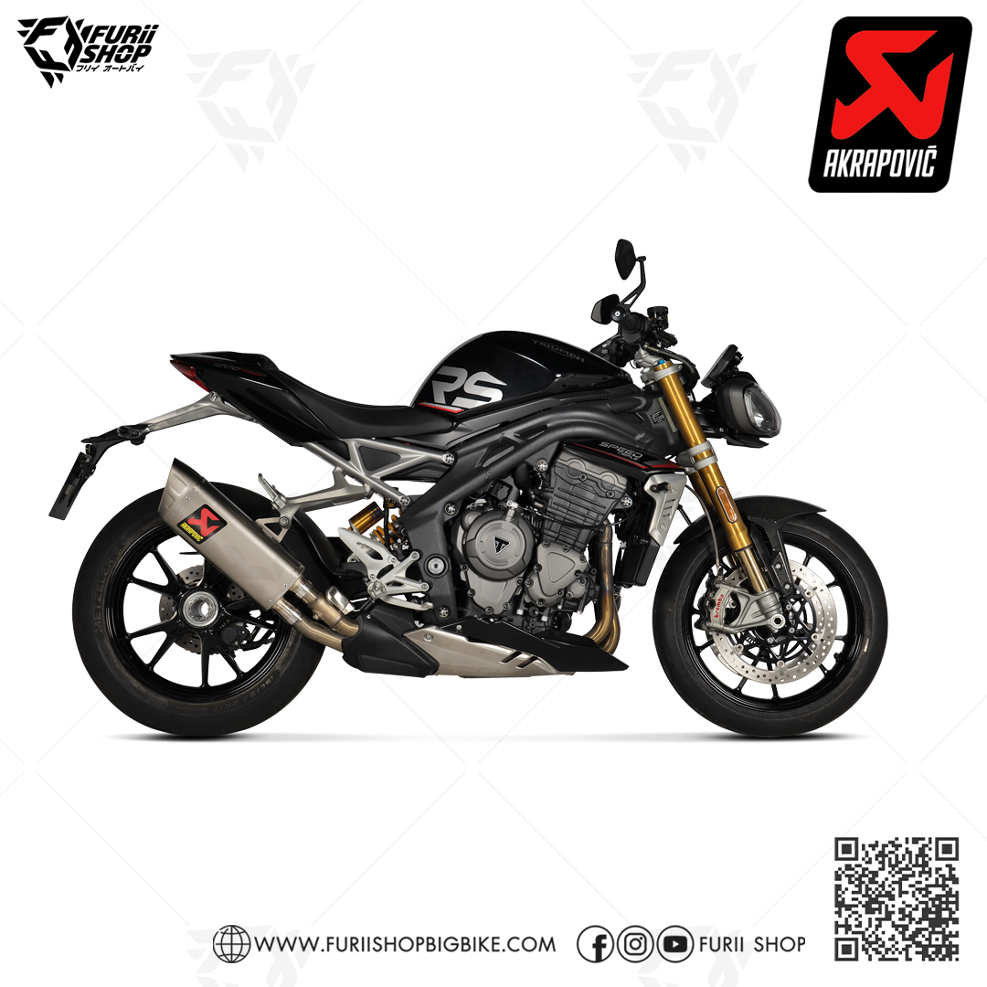 ท่อแต่ง Akrapovic Slip on GP ปลายดาบ : for Triumph Speed Triple 1200RR/RS 2022