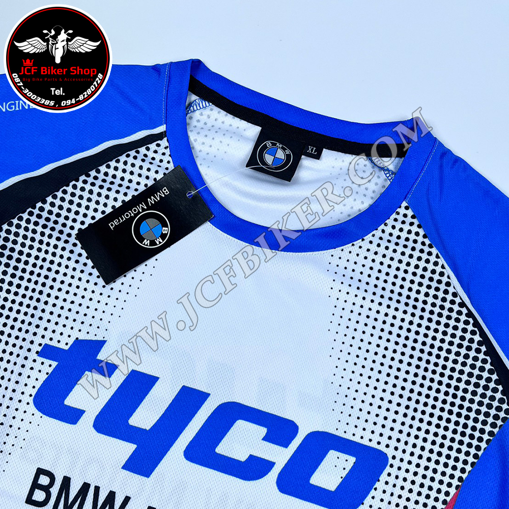 เสื้อยืดขี่มอเตอร์ไซค์ เสื้อยืดมอเตอร์ไซค์ เสื้อแขนยาวBMW JT-919Lผ้าไมโคไฟเบอร์มีประสิทธิภาพในการซับเหงื่อสูงสวมใส่สบายไม่เหนียวติดตัว