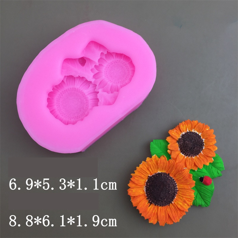 แม่พิพม์ซิลิโคน พิพม์วุ้น พิมพ์ฟองดอง พิพม์อาหลัว ทานตะวัน