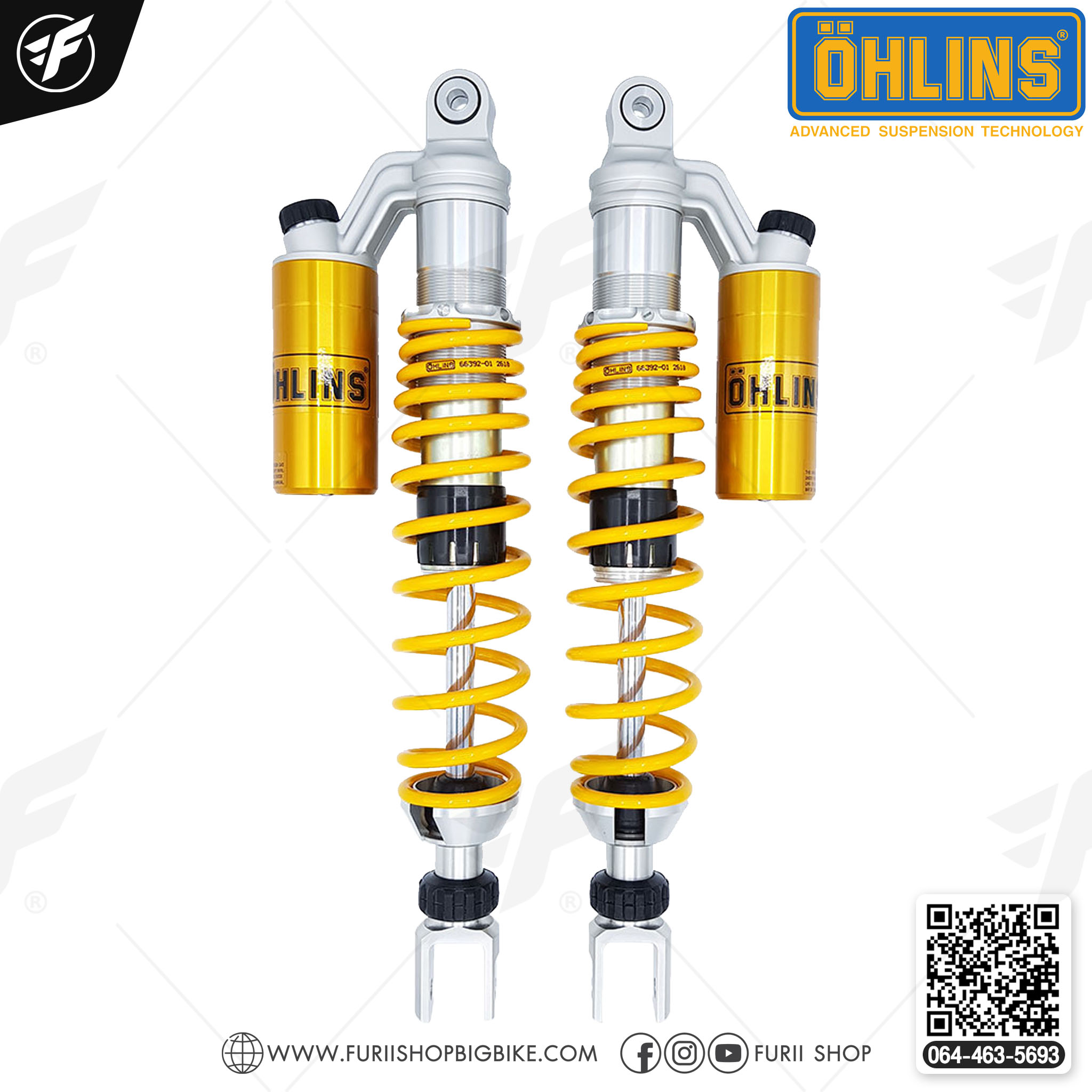 โช๊คหลังแต่ง OHLINS HO 018 For Honda Forza 300 2018-2020