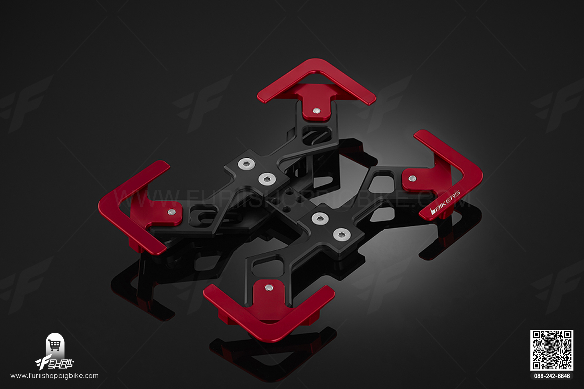 กรอบทะเบียน Premium Rear License Support Bikers Ninja650, Z650, Versys650 2015-2020