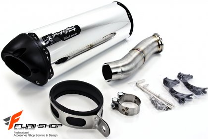 ท่อมอเตอร์ไซค์ Two Brother Slip-on Carbon Silver Serie for HONDA CB500X-F-R ท่อแต่ง ท่อสูตร ท่อบิ๊กไบค์ ท่อBigbike ท่อไอเสีย