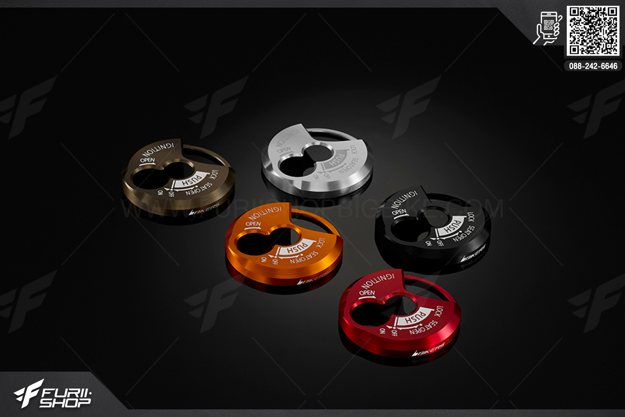 เบ้ากุญแจ Ignition Switch Cover Bikers Yamaha Tricity125 ฝาปิดสวิทซ์กุญแจ