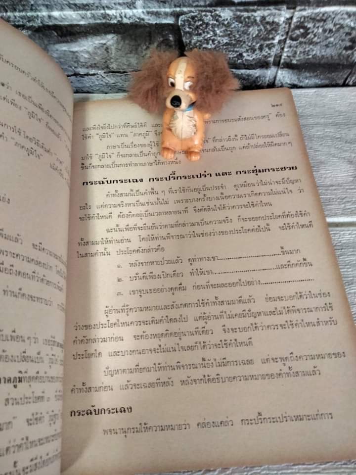 การใช้คำที่มีความหมายใกล้เคียงกัน