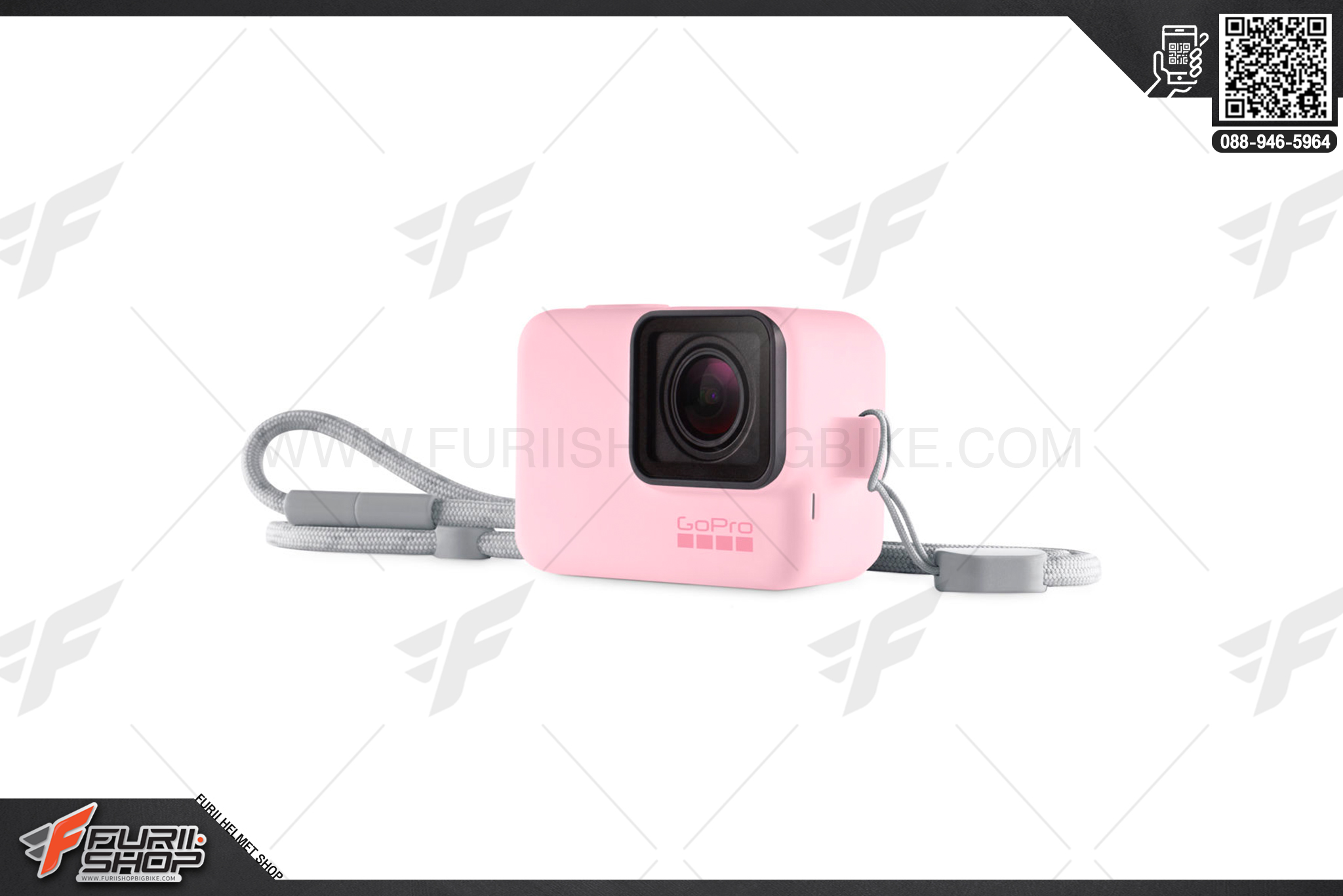 Gopro SLEEVE+LANYARD / Pink