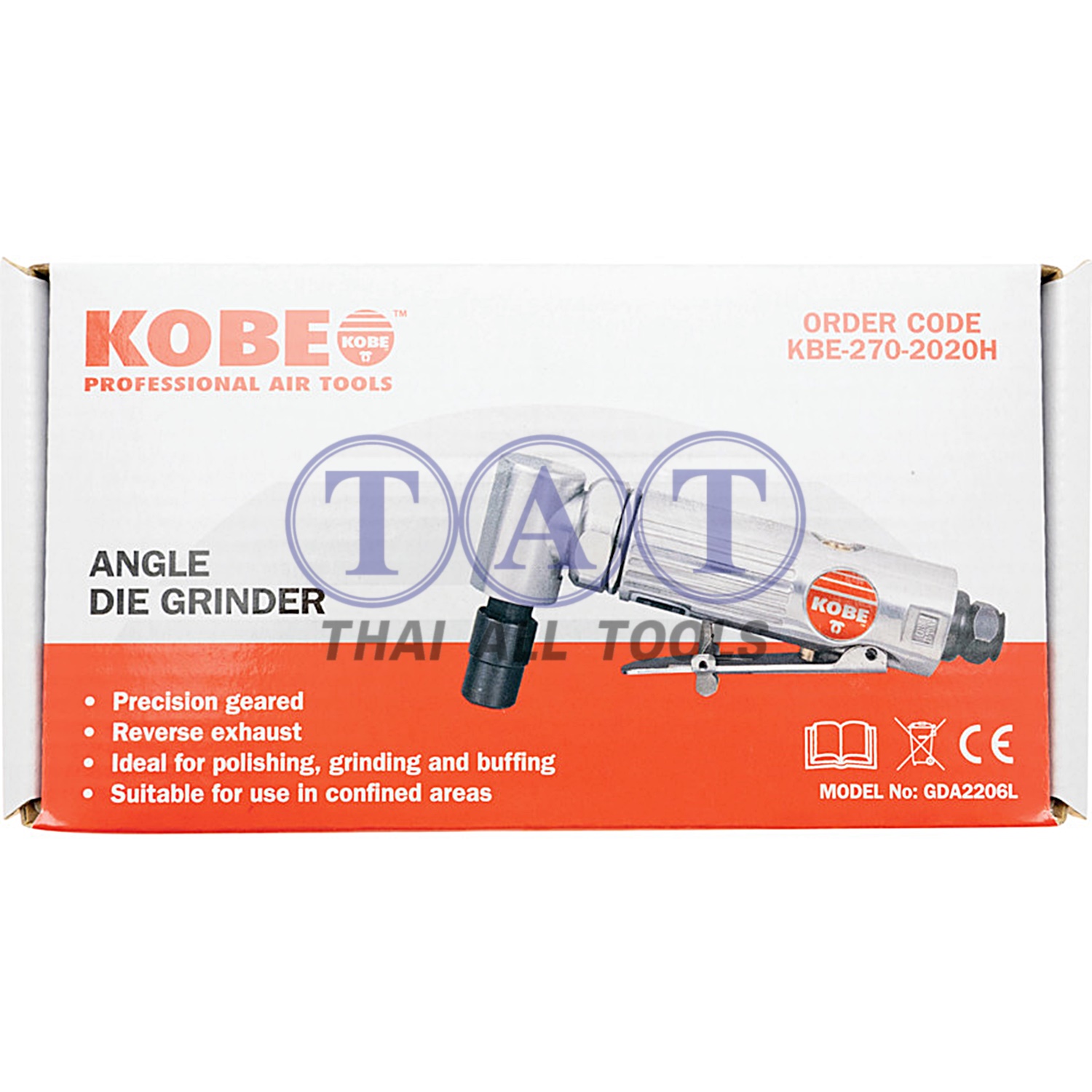 เครื่องเจียรลมมุม 90° 6mm GDA2206L ความเร็วรอบสูง 22,000 RPM | แรงบิดสูง ใช้งานคล่อง