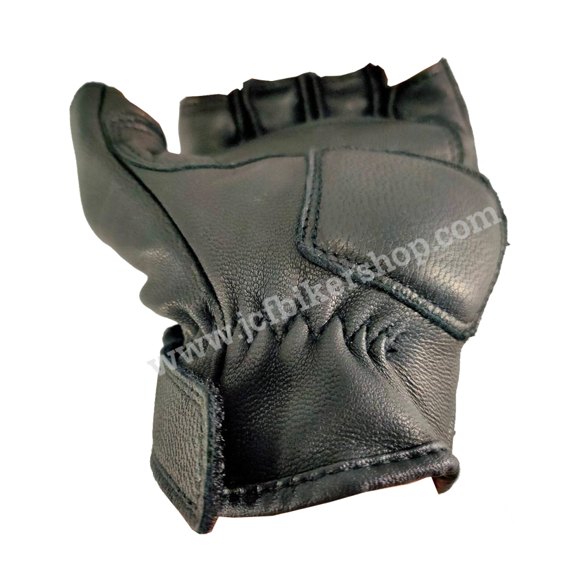 ถุงมือมอไซค์ ถุงมือมอเตอร์ไซค์ ถุงมือขับมอเตอร์ไซค์ DaInEsE (ครึ่งนิ้ว) หนัง การ์ดเคฟล่า
