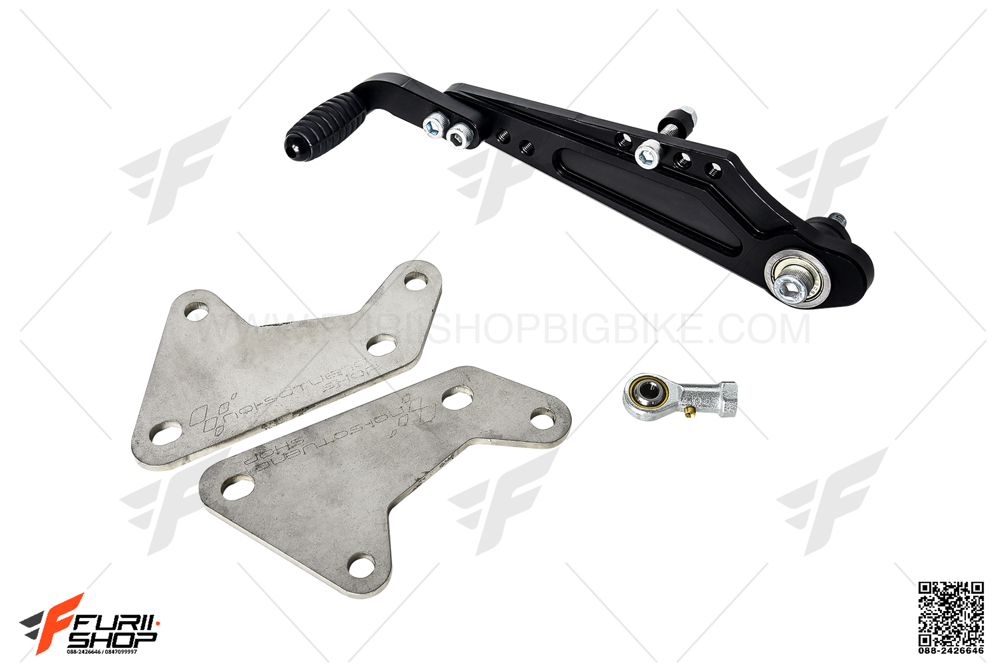 พักเท้าเกียร์ NST สีดำ FOR HONDA CB650F/CBR650F