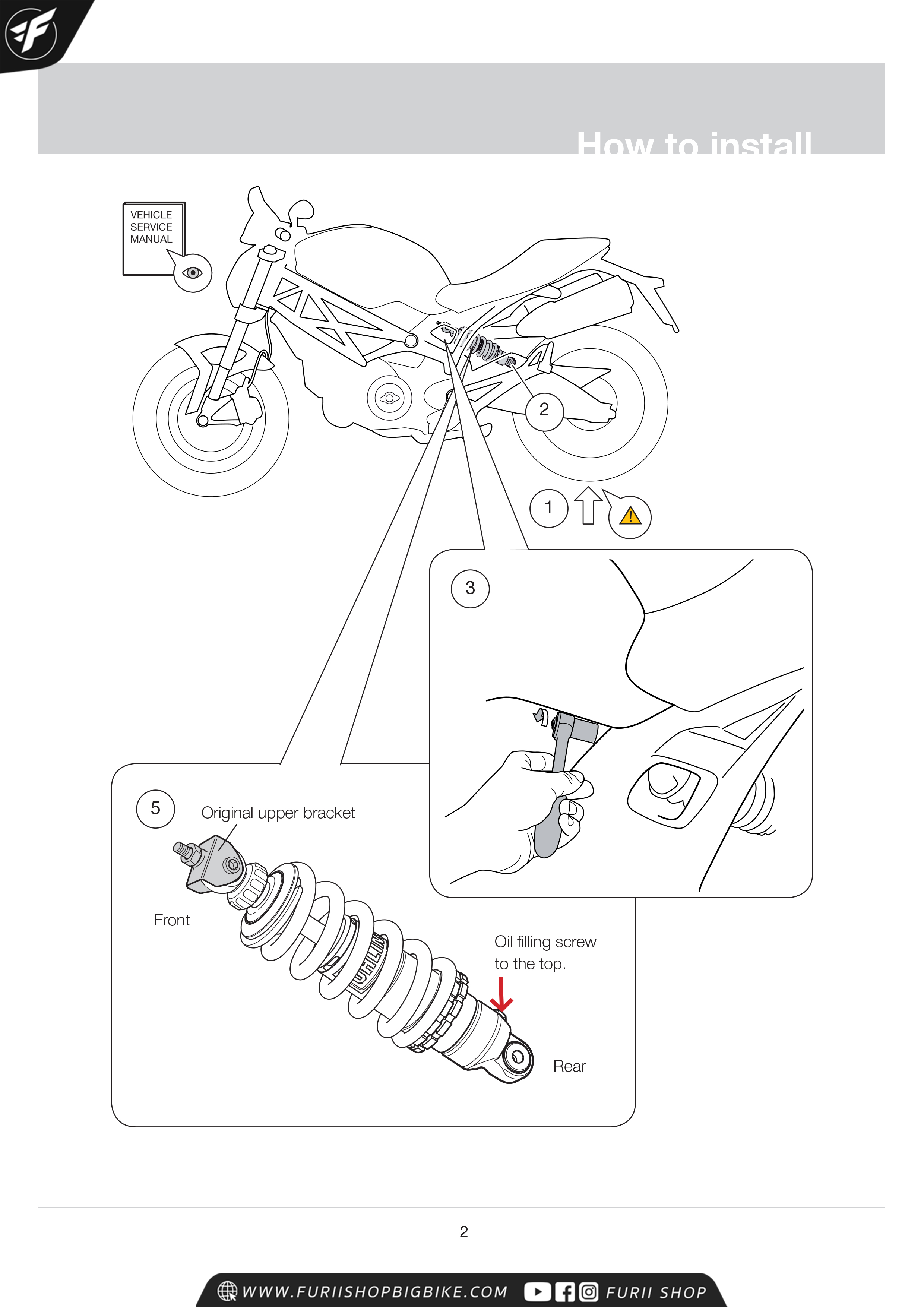 โช๊คหลัง OHLINS Sweden DU737 For Ducati Monster1100, 696, 796