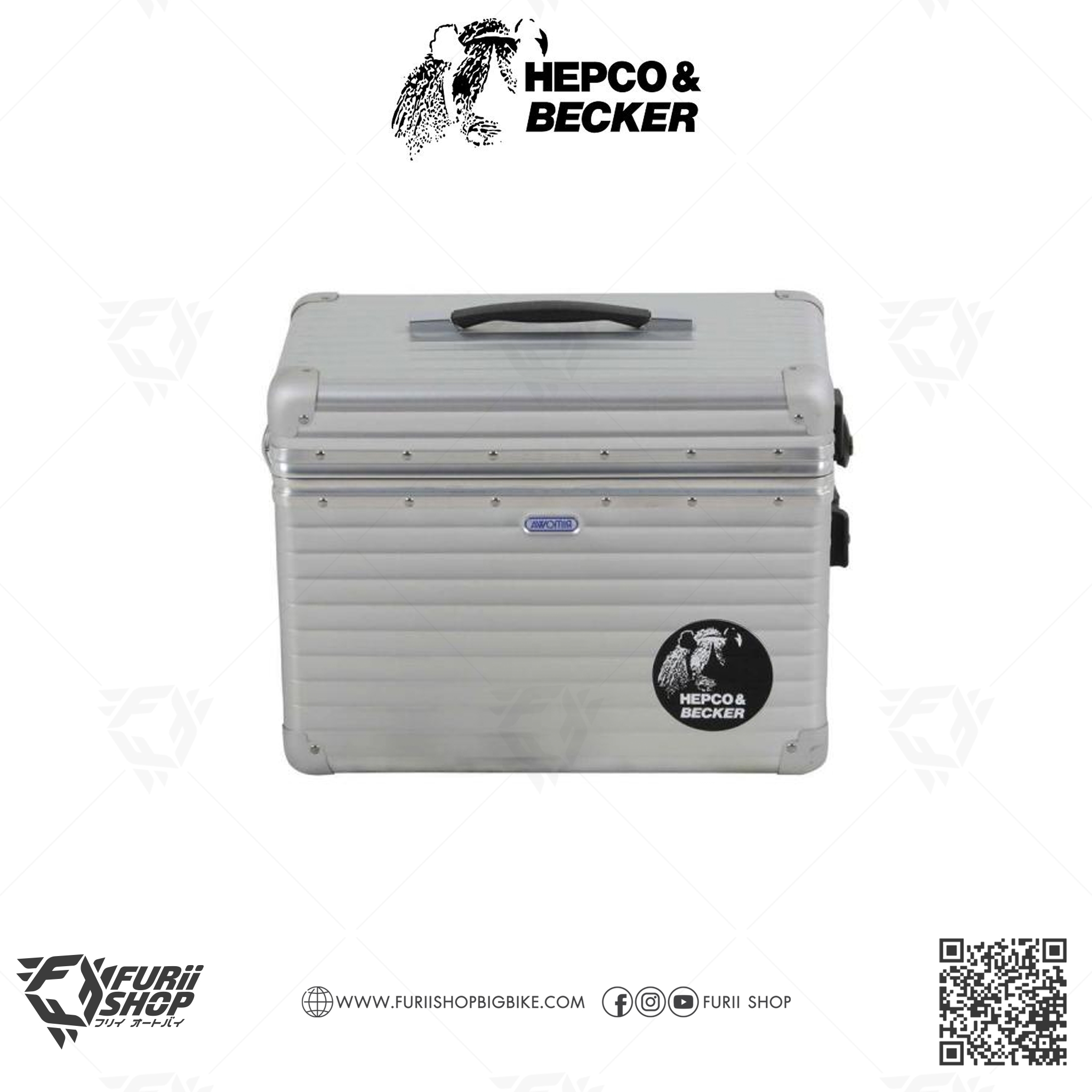 กล่องข้าง HEPCO & BECKER : Alu Exclusive Side Case 40 L Silver