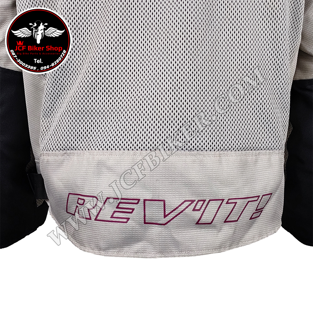 เสื้อแจ็กเก็ตขี่มอเตอร์ไซค์ เสื้อการ์ดทัวริ่ง R (ทอร์นาโด) รุ่น HV 2018 สีขาวงาช้าง