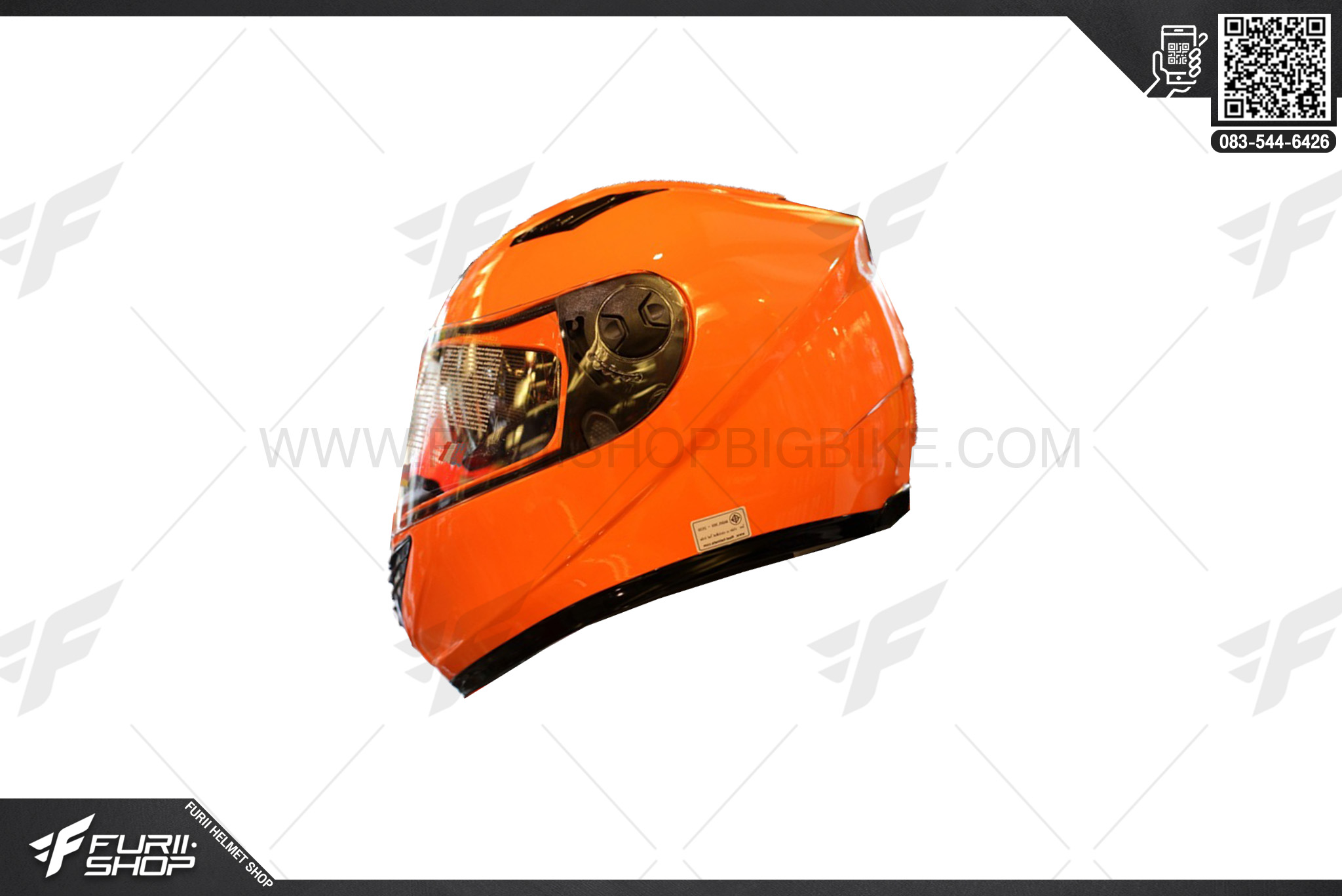 หมวกกันน็อค Real BRAVO ORANGE