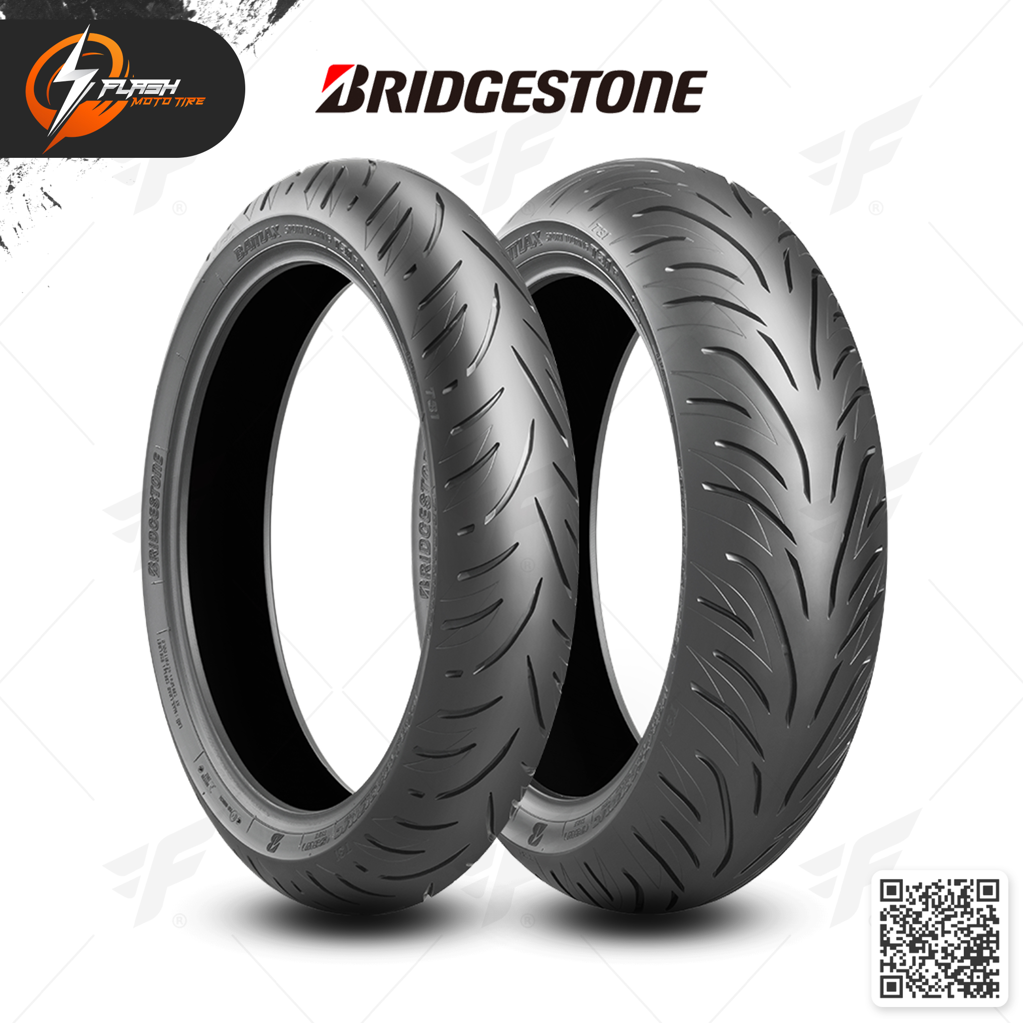 ยางมอเตอร์ไซค์ Bridgestone Battlax T31 : F 120/70ZR17 + R 160/60ZR17
