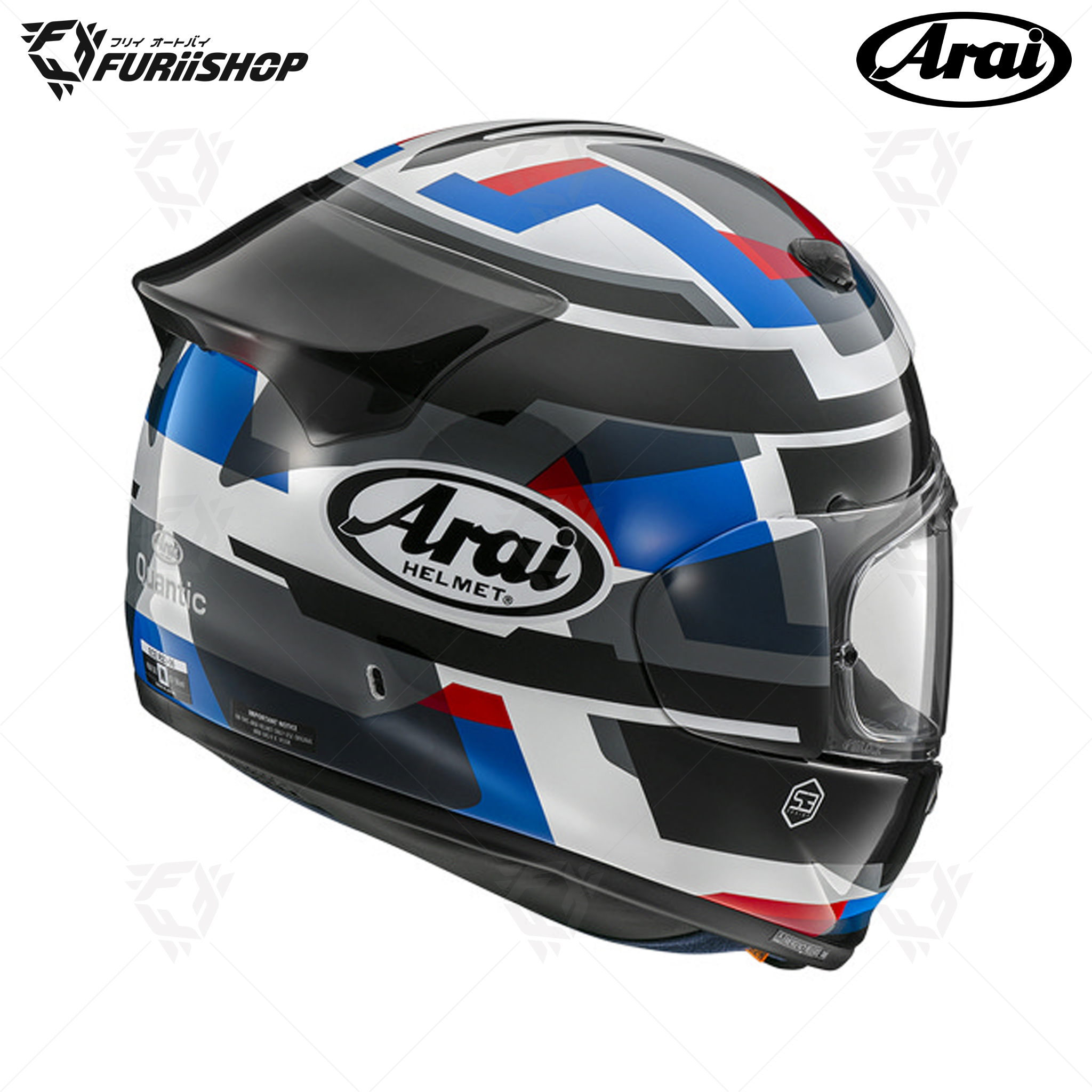 หมวกกันน็อคเต็มใบ Arai : QUANTIC Abstract Blue