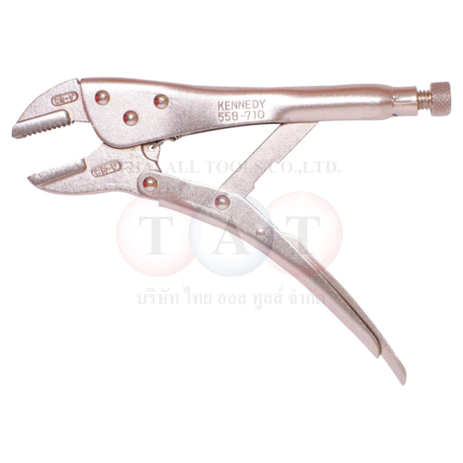 คีมล็อค 255mm/10" Straight Jaw Locking Grip Wrench KENNEDY