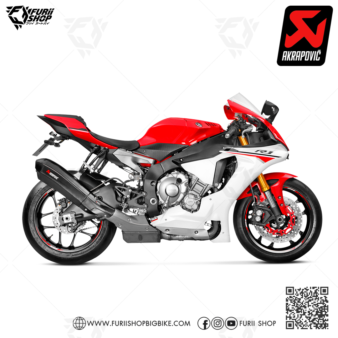 ท่อแต่ง Akrapovic Slip on H2 Carbon : for Yamaha R1/R1M 2015-2019