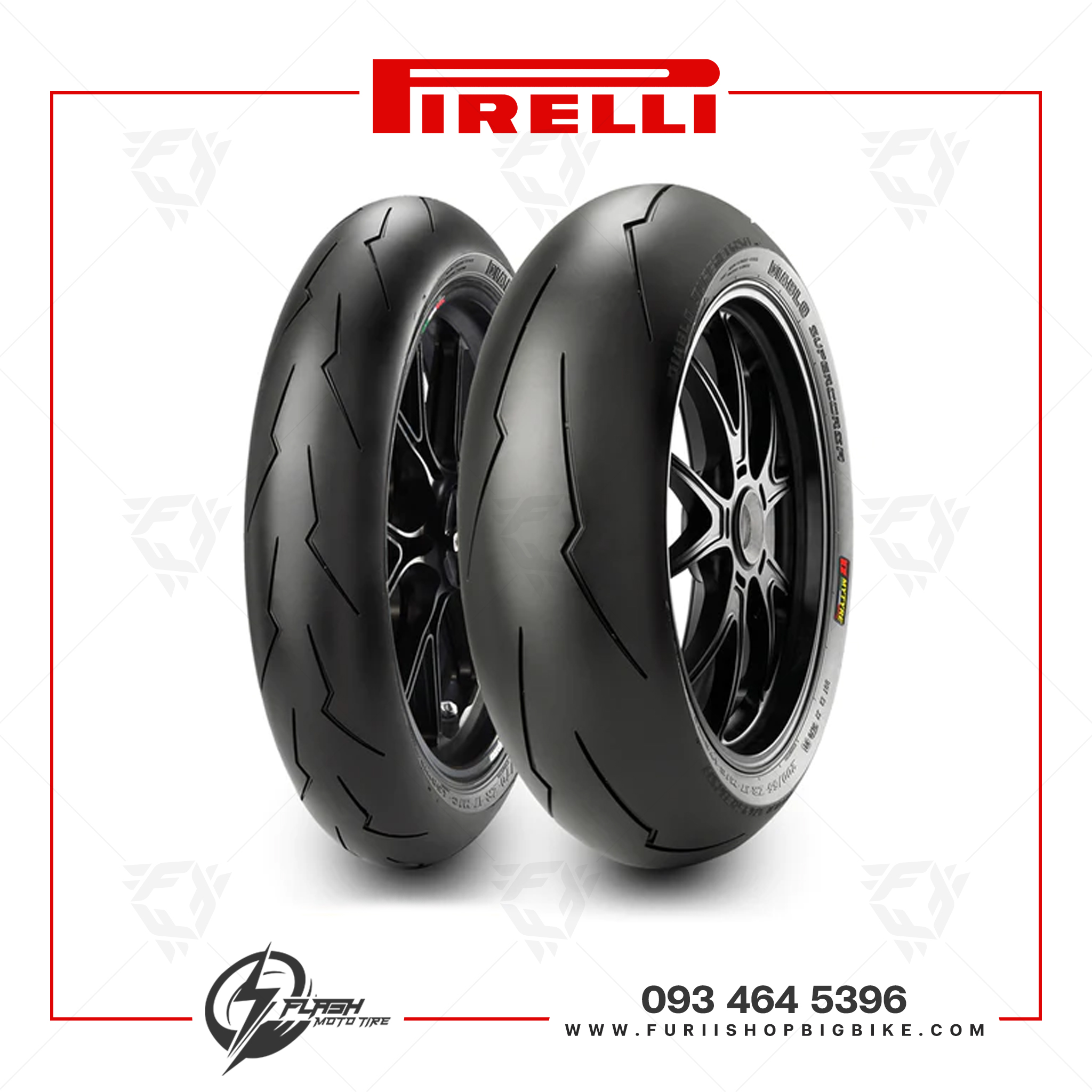 ยางมอเตอร์ไซค์ Pirelli Diablo Supercorsa SP V3 : F 120/70ZR17 + R 190/55ZR17