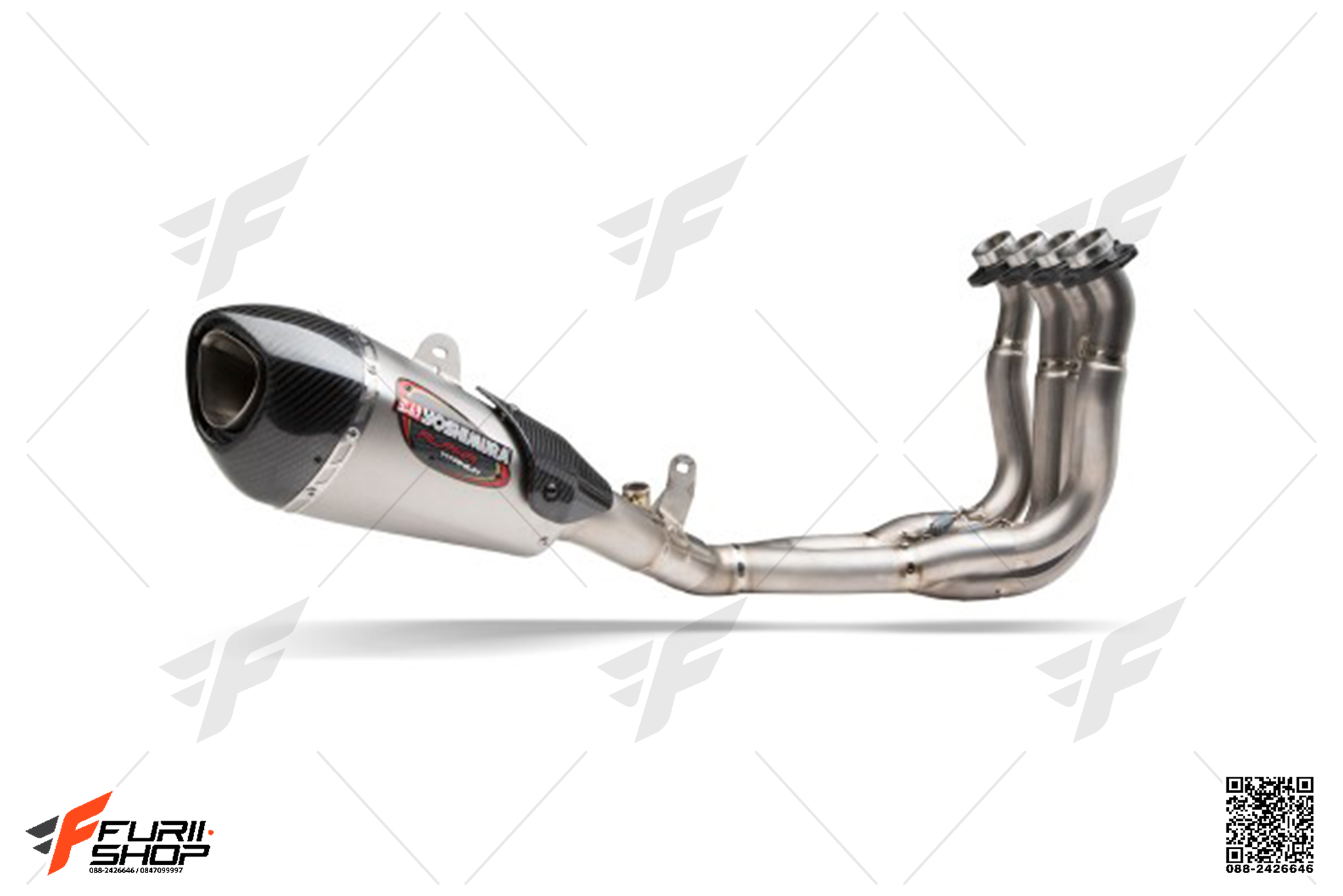 ท่อมอเตอร์ไซค์ YOSHIMURA ALPHA T TITANIUM FULL-SYSTEM FOR YAMAHA R6 2017 ท่อแต่ง ท่อสูตร ท่อบิ๊กไบค์ ท่อBigbike ท่อไอเสีย
