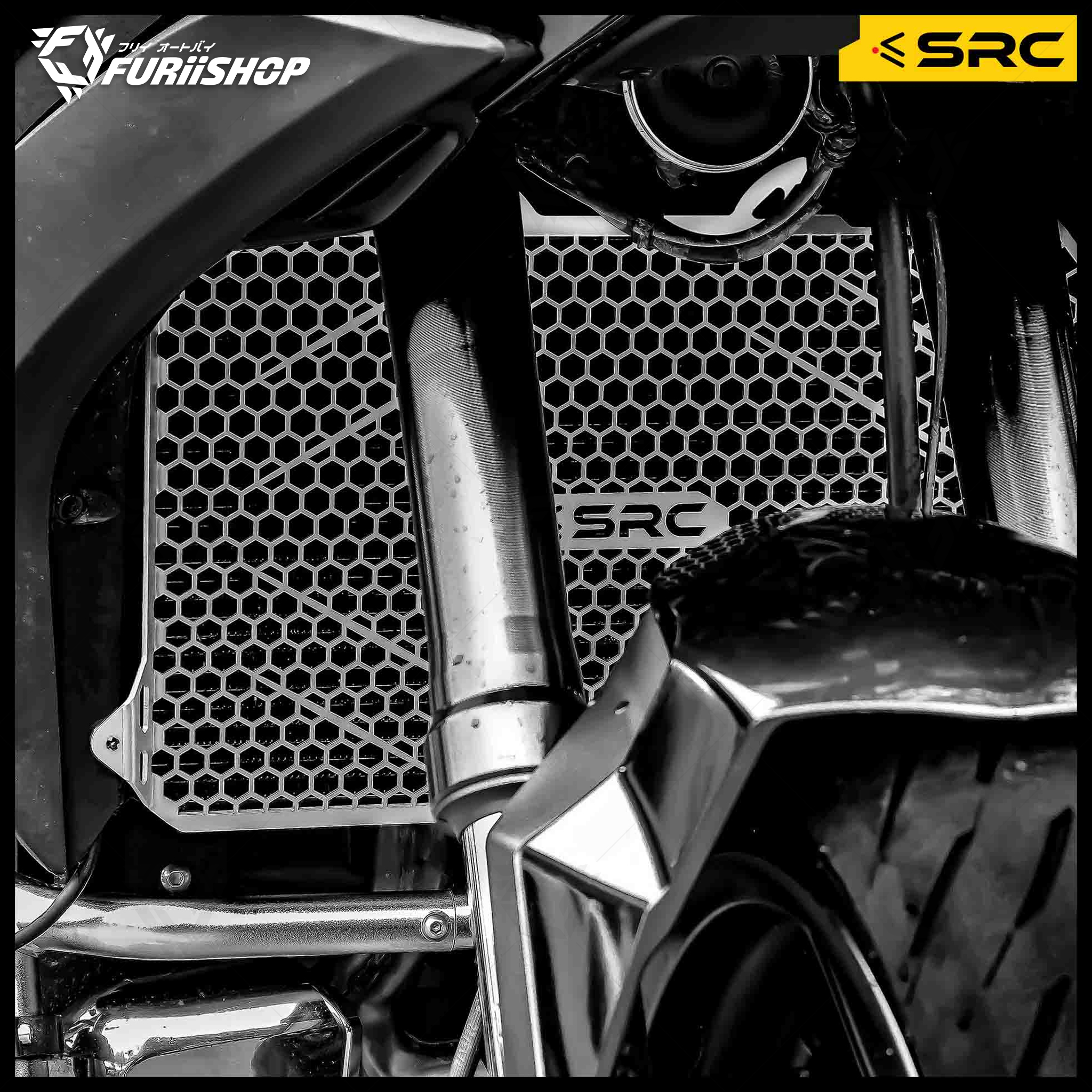 การ์ดหม้อน้ำ RADIATOR GUARD SRC FOR HONDA NT1100 (DCT)