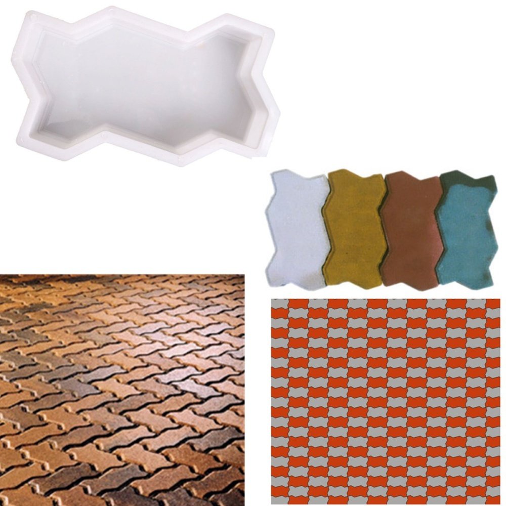 แม่พิมพ์บล็อคคอนกรีต ลายตัวหนอน 2 ชิ้น 3329