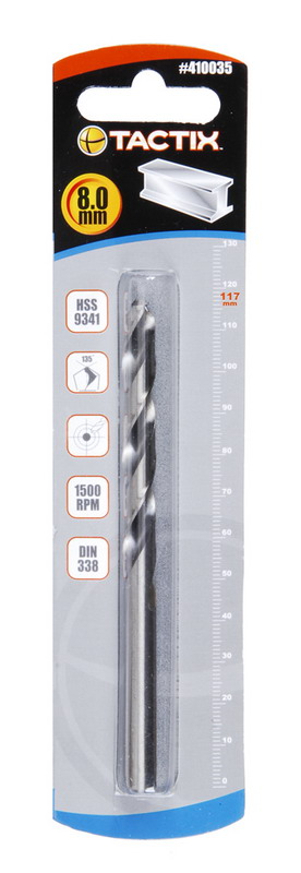 ดอกสว่านเจาะเหล็ก (มิล) 410035 8มม. TACTIX