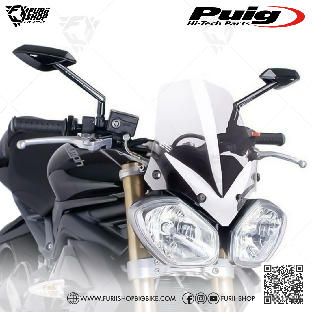 ชิลด์หน้า Puig Windshield : for Triumph Street Triple 675 13-16