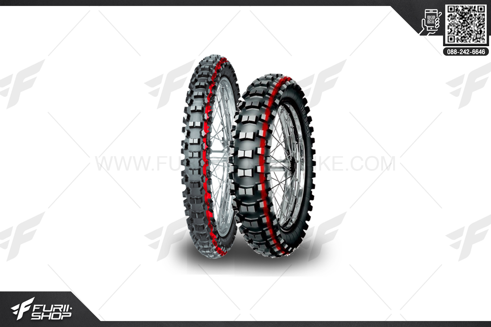 ยางมอเตอร์ไซค์บิ๊กไบค์ MITAS C-20 120/80 -19 ยางบิ๊กไบท์ ยางBigbike Mototire