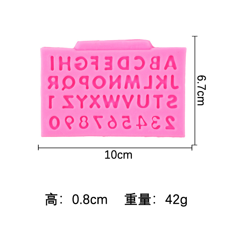 แม่พิมพ์ซิลิโคนตัวอักษรภาษาอังกฤษ + ตัวเลข