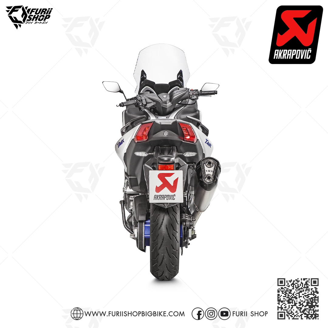 ท่อแต่ง Akrapovic Titanium New Shape Logo Special Aluminium : for Yamaha TMAX530 SX/DX 2017-2019 & TMAX560 2020-2021 & All new Tmax560 2022-2023