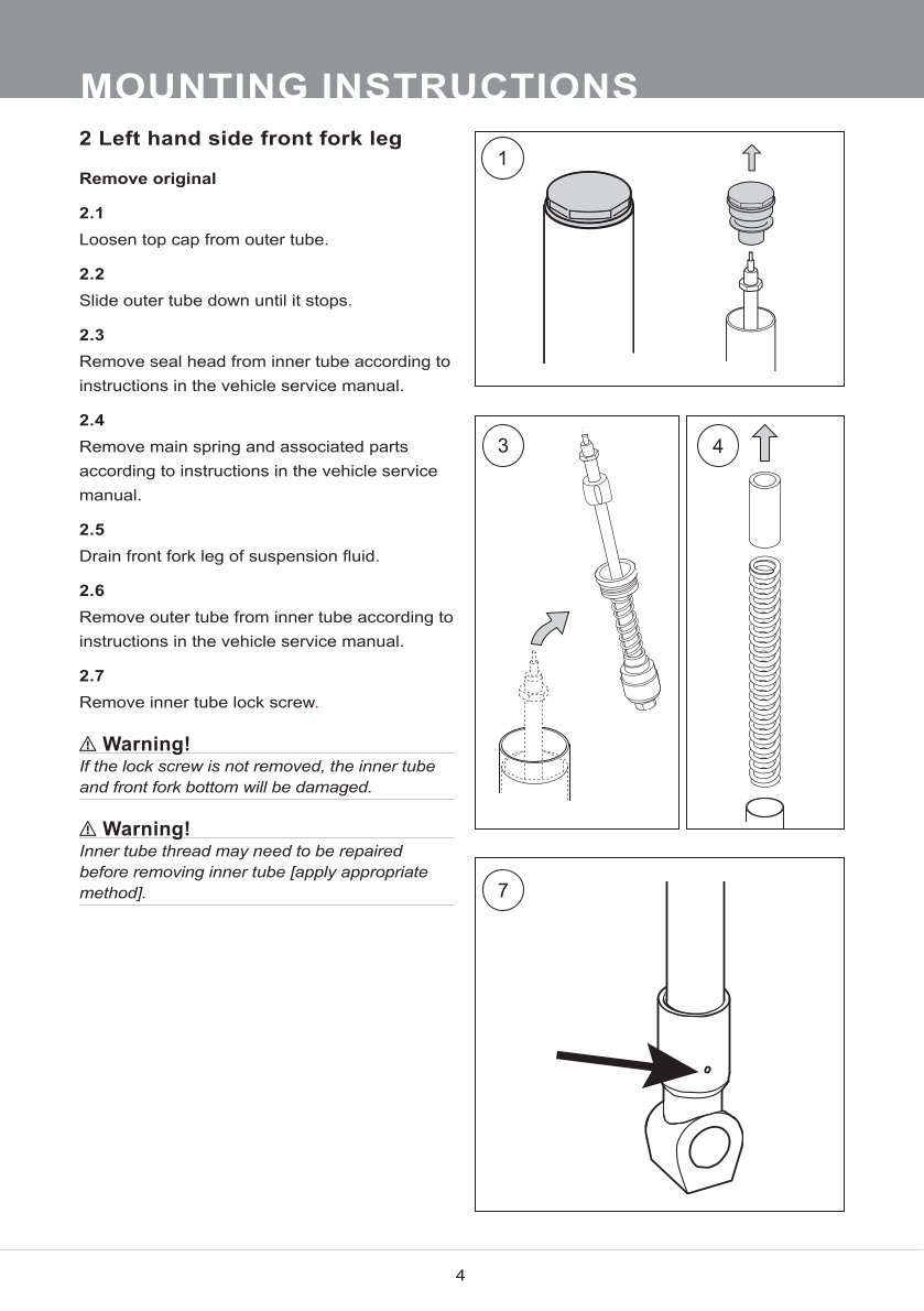 สปริงโช้คหน้า Ohlins FKR115 For Ducati Streetfighter V2 2022