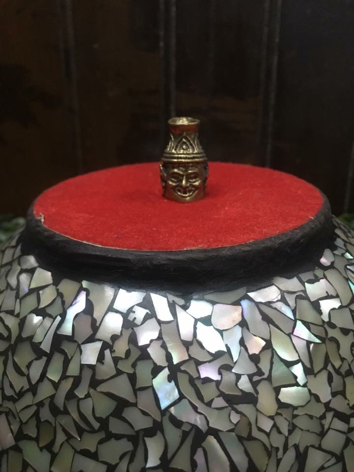 เศียรปู่ฤาษีนารอด เนื้อทองเหลือง ขนาดจิ๋ว