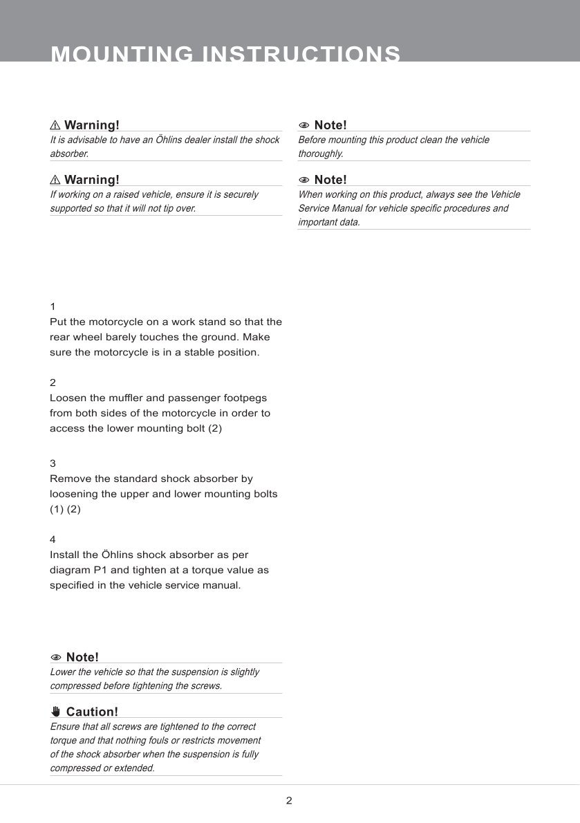 โช๊คหลังแต่ง Ohlins TR323 For Triumph Speed Twin 1200 ปี 2019-2023