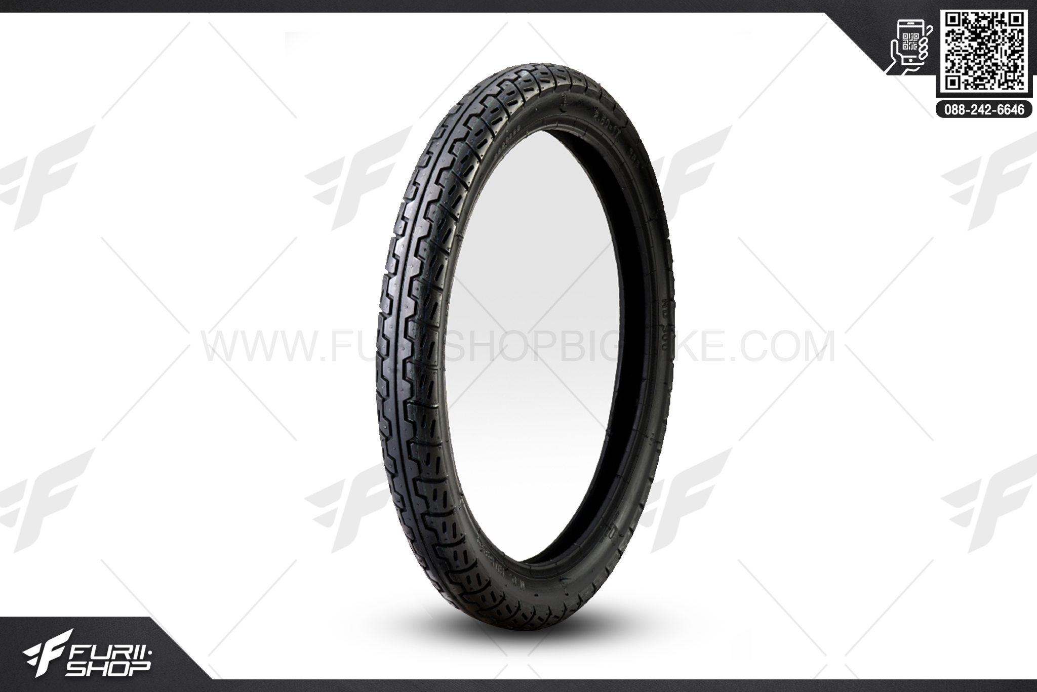 ยางมอเตอร์ไซค์ ND RUBBER ND300 2.25-17 38P F TT ยางบิ๊กไบท์ ยางBigbike Mototire