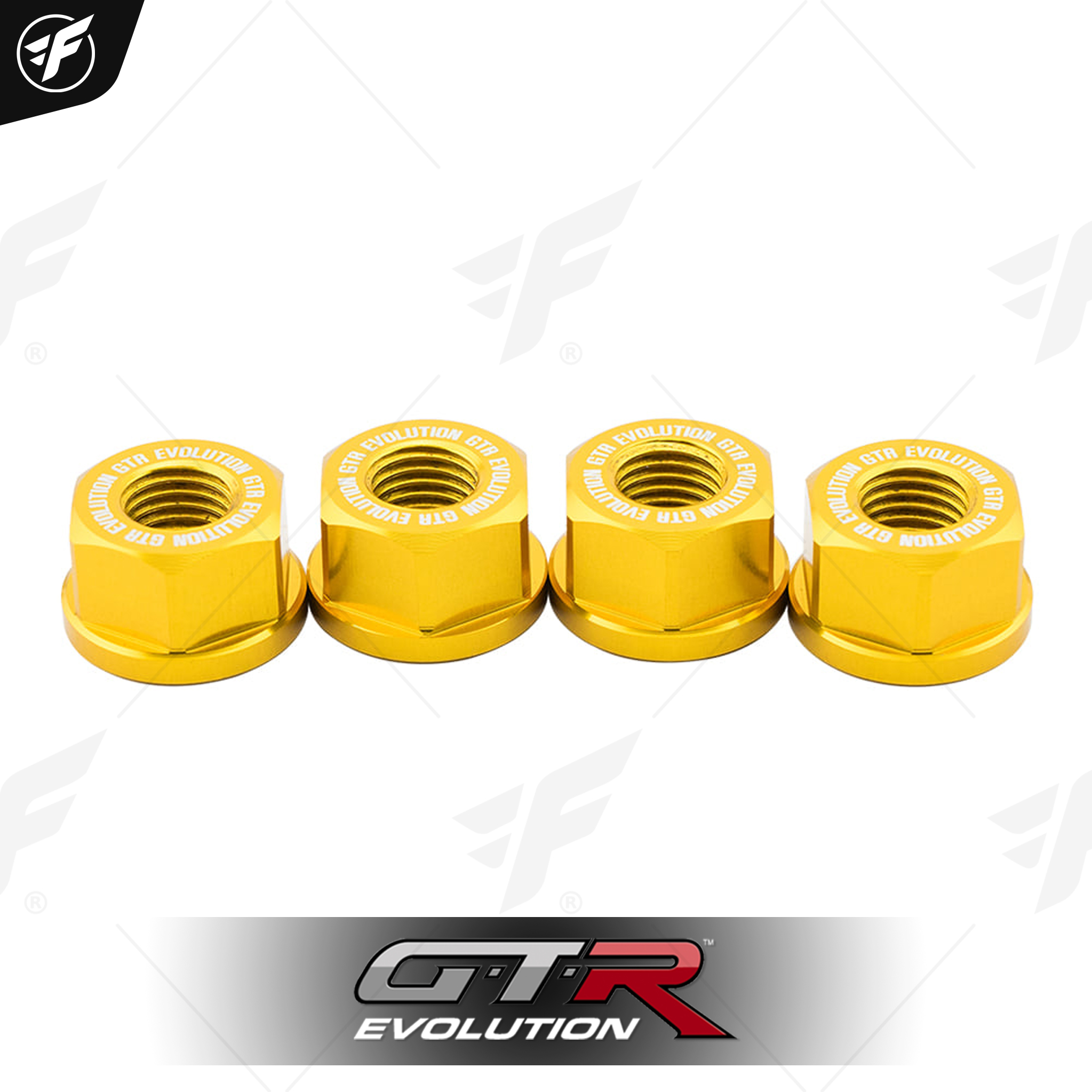 น็อตยึดสเตอร์หลัง CNC GTR R3/MT03/NINJA400 M10x1.25 (6ตัว) BB ทอง