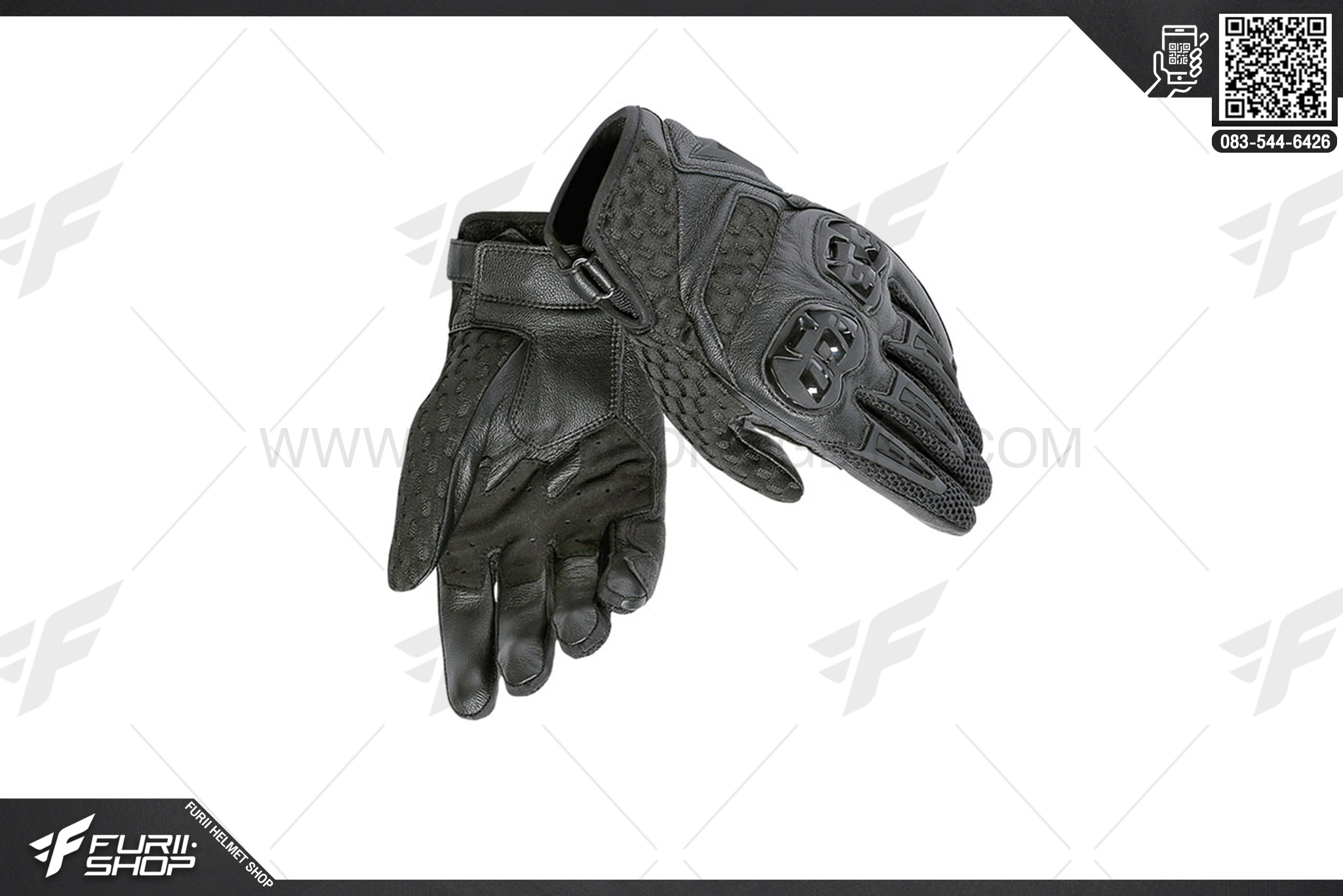 ถุงมือ Dainese AIR HERO UNDER SEX GLOVE Black