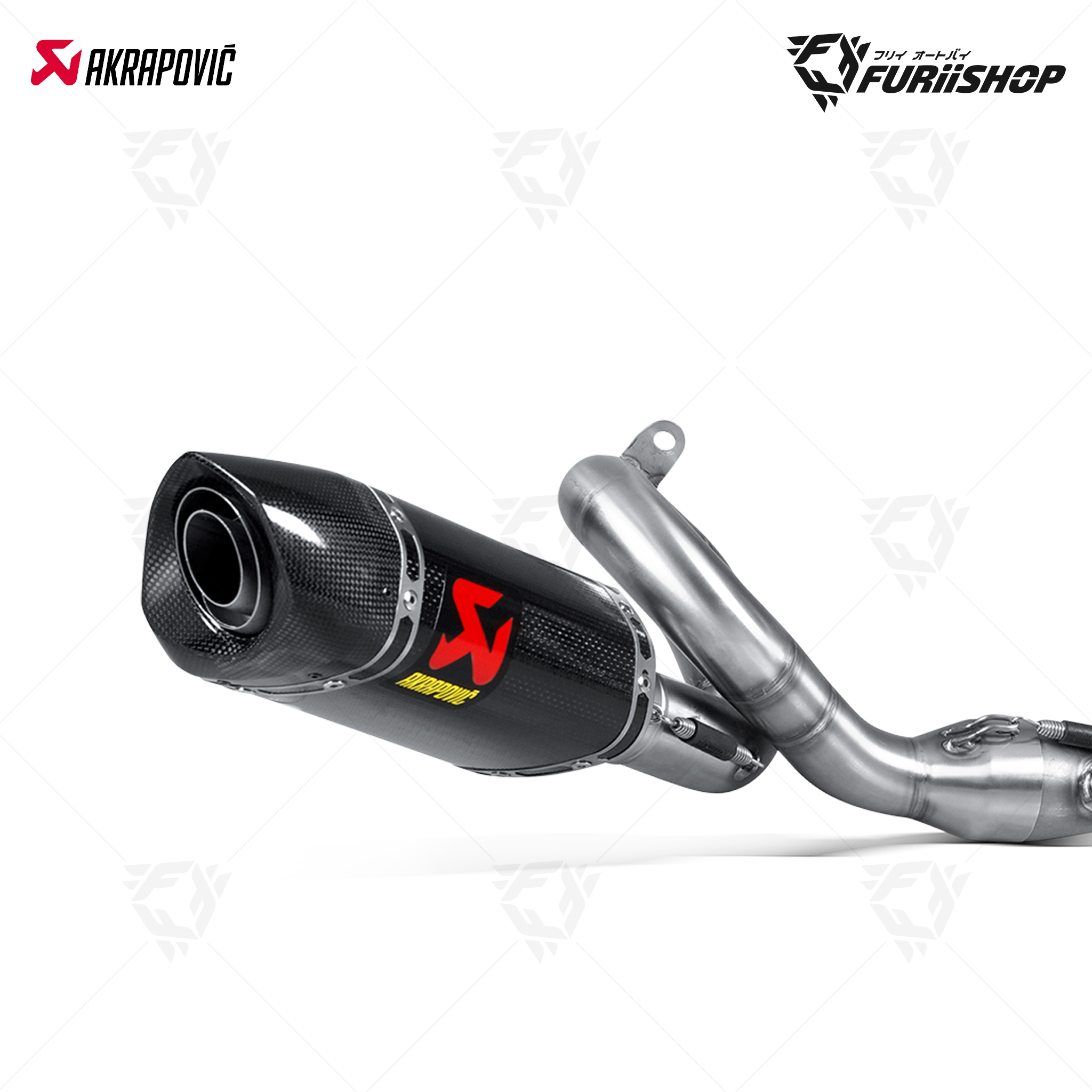 ท่อไอเสียแต่ง Slip - on Akrapovic - Carbon 2-2-1 : for YAMAHA XSR700