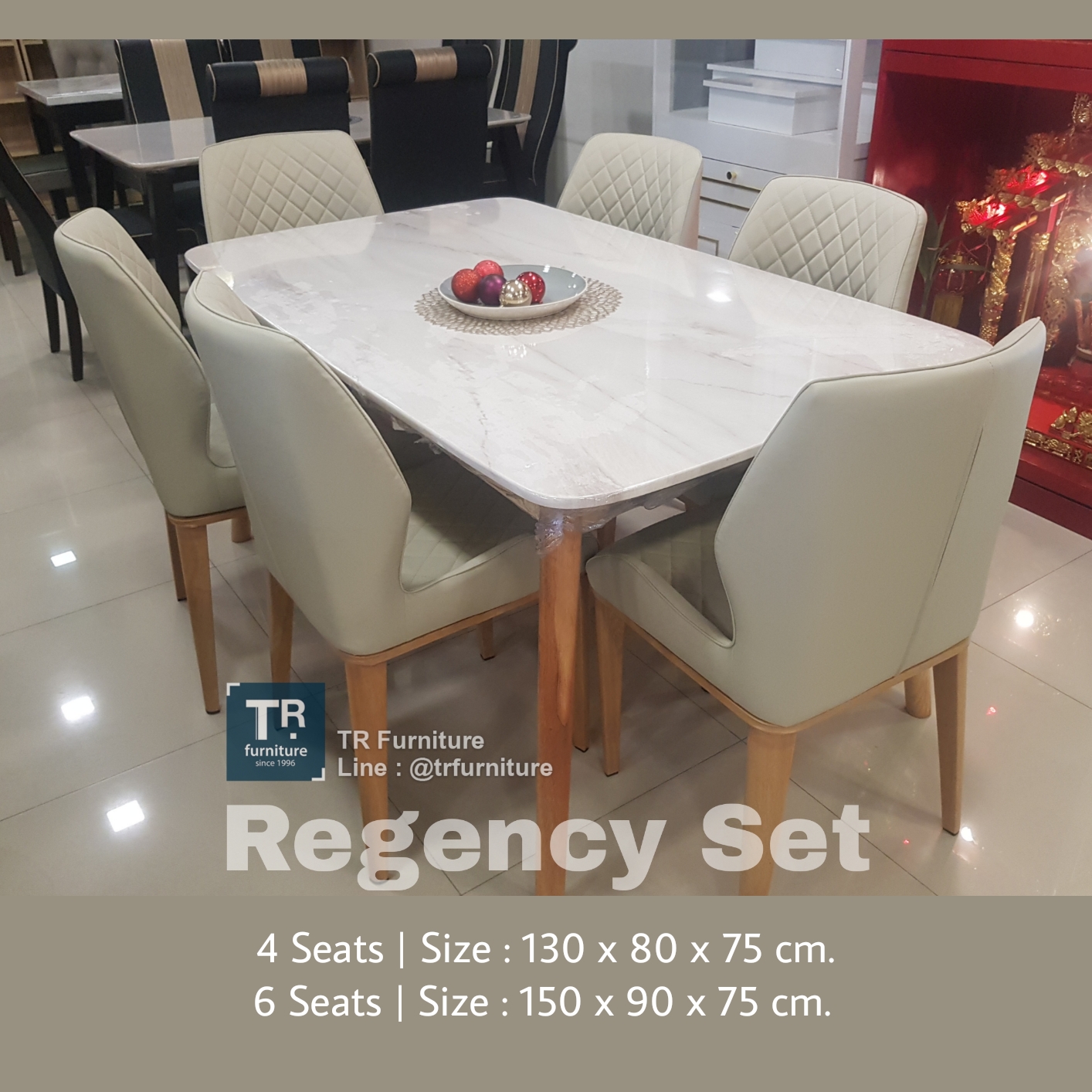 ชุดโต๊ะกินข้าว 6 ที่นั่ง รุ่น Regency