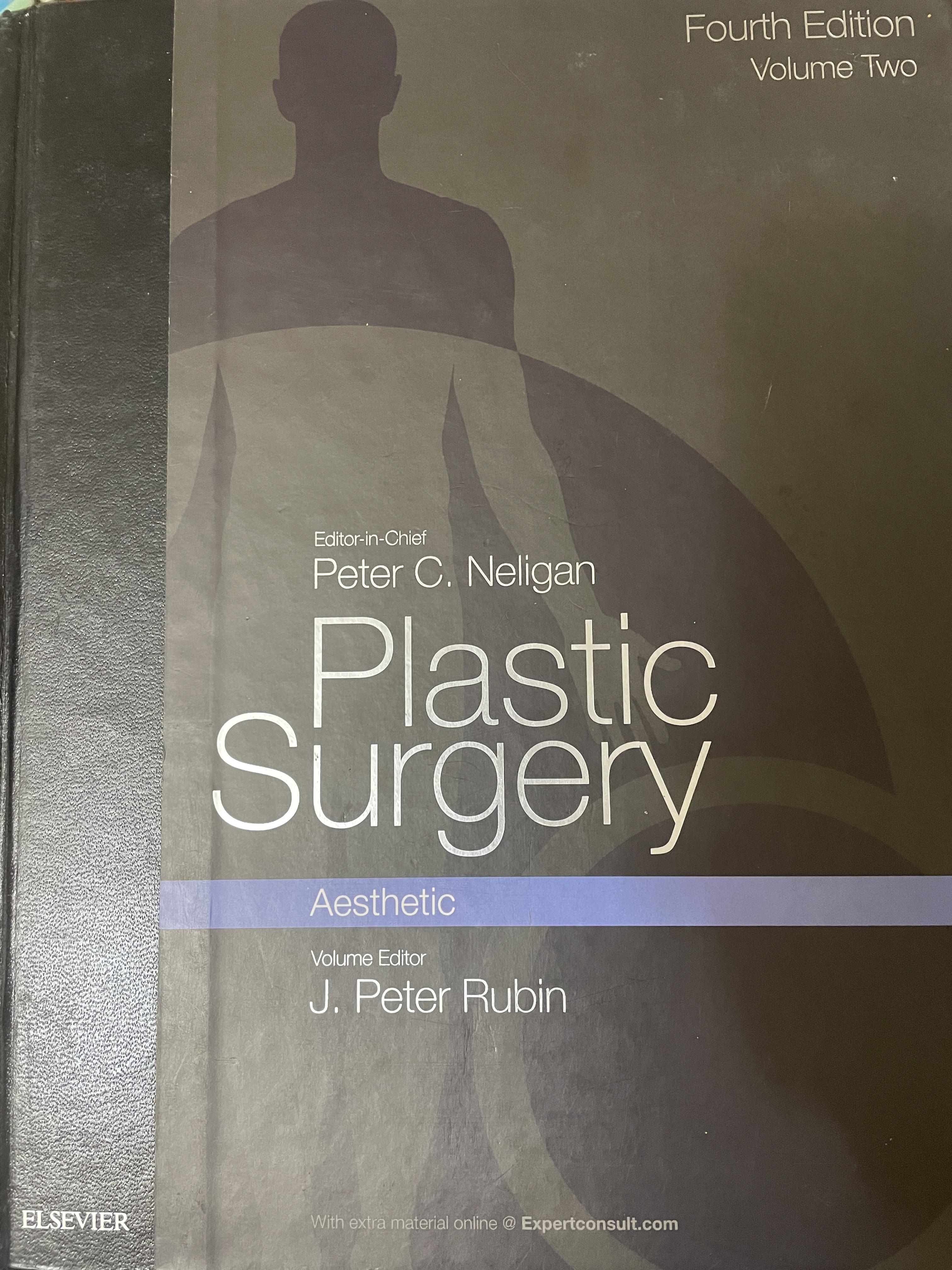 PLASTIC SURGERY เป็นหนังสือปกแข็งเล่มใหญ่สภาพใหม่หนังสือหนา 830 หน้า 10 กก.