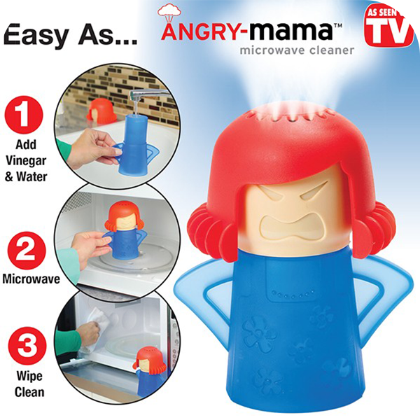 Angry Mama ตุ๊กตาทำความสะอาดเตาไมโครเวฟ