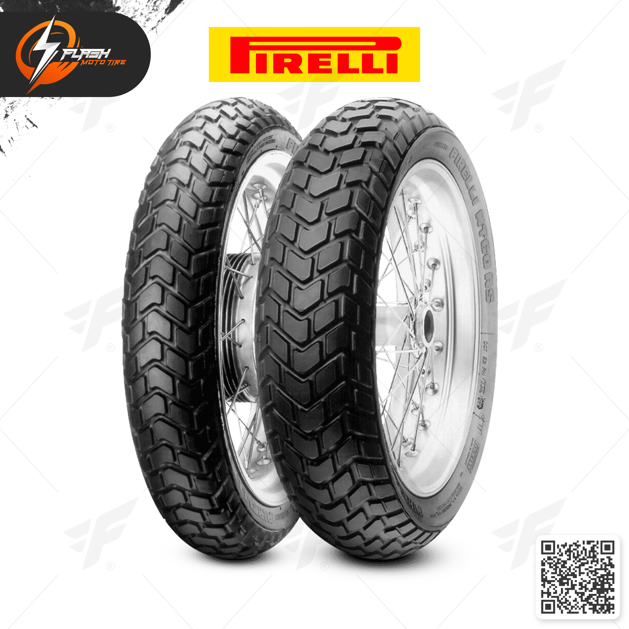 ยางมอเตอร์ไซค์ Pirelli MT 60 RS : F 110/80R18 + R 180/55ZR17